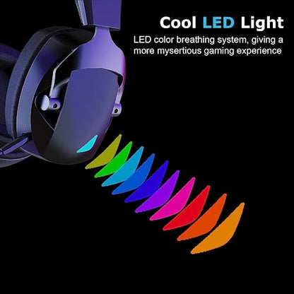 Wireless Gaming Headset with Detachable Noise Cancelling Microphone, 2.4G Bluetooth - USB - 3.5mm Wired Jack 3 Modes Wireless Gaming Headphones for PC, PS4, PS5, Mac, Switch, Phone, Tablet