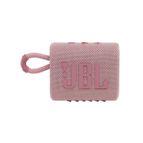 JBL Go 3: Portable Speaker with Bluetooth, Built-in Battery, Waterproof and Dustproof Feature - Pink (Renewed) - color: Pink