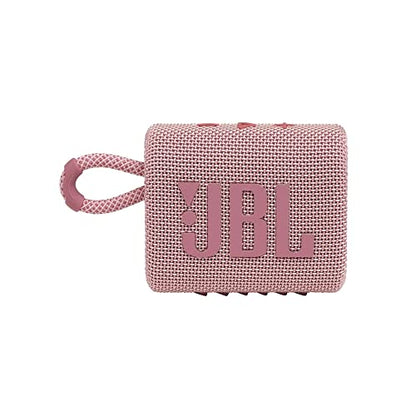 JBL Go 3: Portable Speaker with Bluetooth, Built-in Battery, Waterproof and Dustproof Feature - Pink (Renewed) - color: Pink