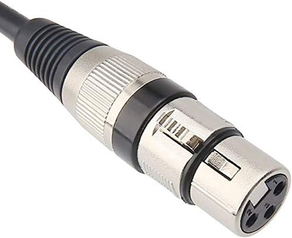 XLR Female to 1/4 Inch (6.35mm) TRS Jack Lead Balanced Signal Interconnect Cable XLR to Quarter inch Patch Cable - 10 Feet