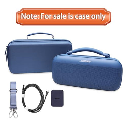 Case for Bose SoundLink Max Bluetooth Speakers Black | Hard Carrying Travel Case for Bose SoundLink Max Bluetooth Speakers - color: Black