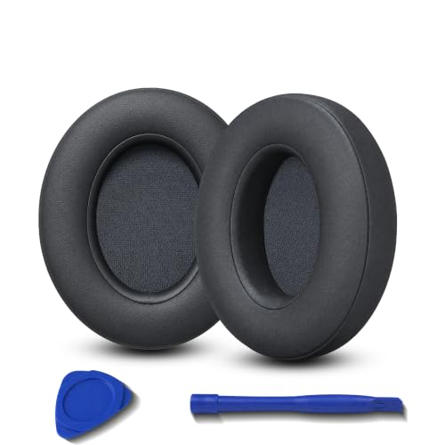 Replacement Ear Pads for Beats Studio 2 & Studio 3 (B0501, B0500) Wired & Wireless Headphones, Protein Leather Earpads Cushions with Memory Foam, Extra Thick Ear Cups,1 Pair (Titanium) - color: Titanium