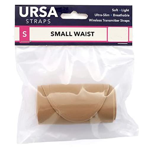 URSA Waist Strap - Small Waist, Big Pouch (Beige) | Ultra Slim, Breathable & Stretchy Microphone Transmitter Straps, Compatible with Most Transmitter/Receivers - color: Beige, size: Small Waist - Big Pouch