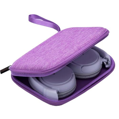 Ginsco Slim Protect Case Compatible with Sony ZX Series Wired On-Ear Headphones, MDR-ZX110 / MDRZX110AP / MDRZX110NC / MDR-ZX310AP, Hard Shell Travel Carrying Headphone Case (Purple) - color: Purple