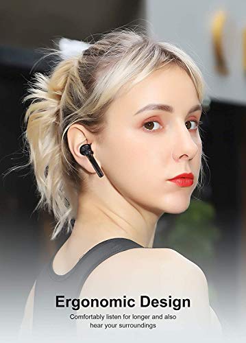 Bluetooth 5.0 Wireless Earbuds, Bluedio Hi(Hurricane) Wireless Earbud Headphones in-Ear Earphones with Charging Case, Mini Car Headset Built-in Mic for Cell Phone/Running/Android, 5Hrs Playtime