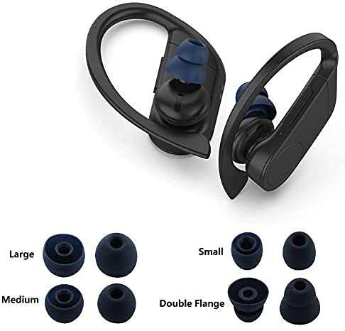 16pcs Navy Ear Tips Ear Buds Ear Gels Replacement for Beat s by dr dre Powerbeats Pro, JNSA Eartips Earbuds Eargels Compatible with Powerbeats Pro/Beat s X, SML and Double Flange, Navy - color: Navy