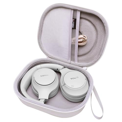 JBL Tune 510BT/720BT/770NC/520BT/520C/670NC 헤드폰 케이스 화이트 | JBL Live 670NC/770NC/680NC/780NC 헤드폰용 휴대용 휴대용 하드 케이스 - color: 화이트.