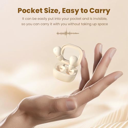 Invisible Mini Sleep Earbuds Ear Buds for Side Sleepers Sleeping, Small Ears Canals Women Wireless Bluetooth Low Profile Smallest Disgused Tiny Micro Discreet Hidden Earbuds Headphones for Work - color: Skin