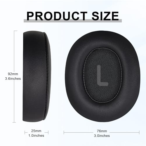 Replacement Ear Pads for JBL Tune 700(700BT)/710(710BT)/720(720BT)/750(750BT,750BTNC)/760(760NC)/770(770NC) Headphones, Headset Ear Cushions, Headset Earpads, Ear Cups Cover-Black - color: Black