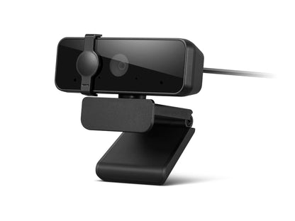 Lenovo 310 FHD Webcam, 1080p, FHD Resolution @30 FPS, Plug-and Play USB Connectivity, 1.8M Cable, 2 Integrated Microphones, External Privacy Shutter, Black - color: Black, style: 310 FHD