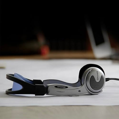 Koss KTXPro1 Titanium 90s Style On-Ear Headphones, Silver, Volume Control - color: Silver