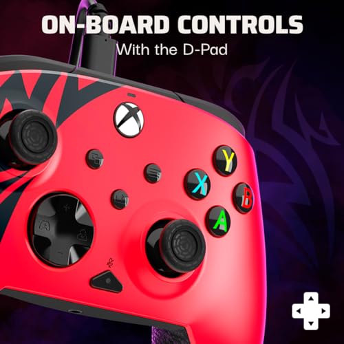 PDP Rematch Enhanced Wired Gaming Controller for Xbox Series X|S & Xbox One - color: Spirit Red, style: Controller