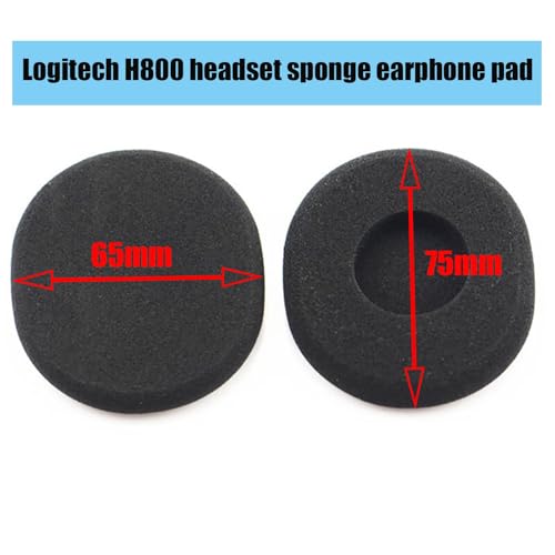 H800 Replacement Ear Pads Compatible with Logitech H800 Wireless Headset, Soft and Durable Sponge Ear Cushions, Replacement Foam Earpads