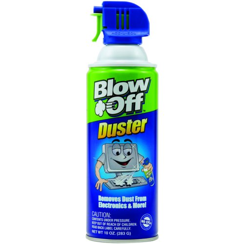 Air Duster Can with Nozzle, 10 oz., Blue/Green - 9962