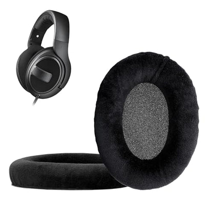 kwmobile 2X Velour Headphone EarpPads for Sennheiser HD 559/569 / 599 Replacement Ear Pads - Headphone Ear Covers - Black