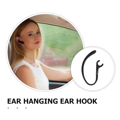 10pcs Wireless Earphone Ear Hooks - 360° Rotatable Silicone Earbud Earloops - Anti-Slip Sports Earbud Holder Clamps - Earpeice Clip Accessories for Secure Fit Black - color: Black