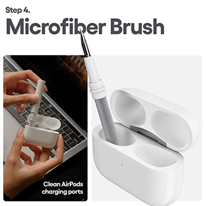 KeyBudz Air Care AirPods Cleaning Kit Accessories Set - Safely Sanitize, Clean and Maintain Your AirPods, AirPods Pro and Other Earphones - Includes Sticky Squares Putty Gunk Remover (AirCare 1.0)