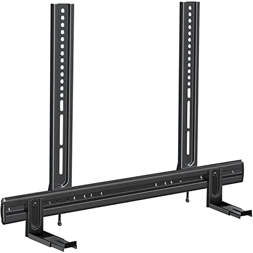 Mounting Dream Soundbar Mount, Heavy Duty Soundbar TV Bracket up to 26.5lbs | Sound Bar Mount for Soundbars with/ without Holes, Height & Level Adjustment, No-Slip Base Holder Extends 3.44”-6.06”, MD5428 - size: Soundbar Mount Up to 26.5 lbs