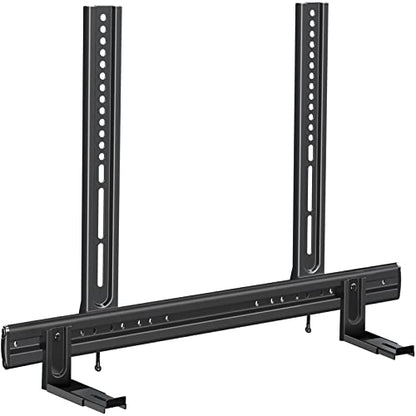 Mounting Dream Soundbar Mount, Heavy Duty Soundbar TV Bracket up to 26.5lbs | Sound Bar Mount for Soundbars with/ without Holes, Height & Level Adjustment, No-Slip Base Holder Extends 3.44”-6.06”, MD5428 - size: Soundbar Mount Up to 26.5 lbs