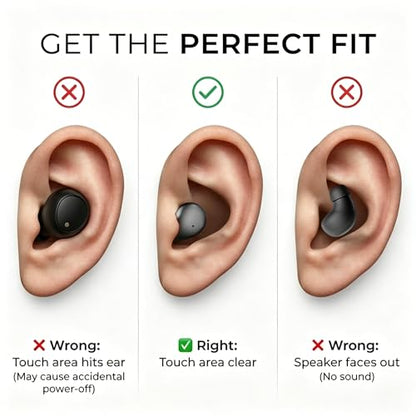Invisible Sleep Earbuds for Side Sleepers, Ultra-Small Wireless Bluetooth, Mini Headphones with 24H Playtime, Diamond-Cut Case, Black - color: Black