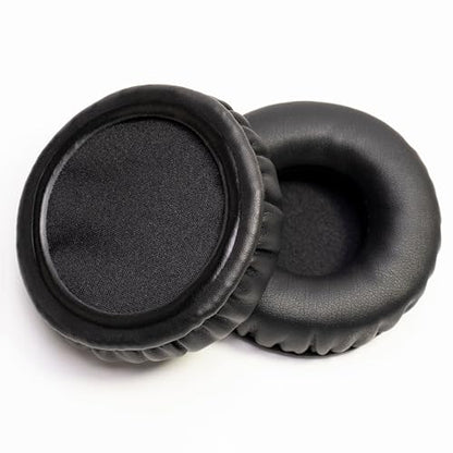 Soft Protein Leather Ear Pads for Pioneer HDJ CUE1 Cue One, HDJ500 DJ Headphone (Black) - color: Black