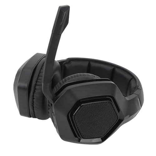 Gaming Headset, Gaming Headphone Memory with Foam Ear Cushions, Active Noise Cancelling Mic 3.5mm Wired Connection PC Gaming Headphone for (Black) - color: Black