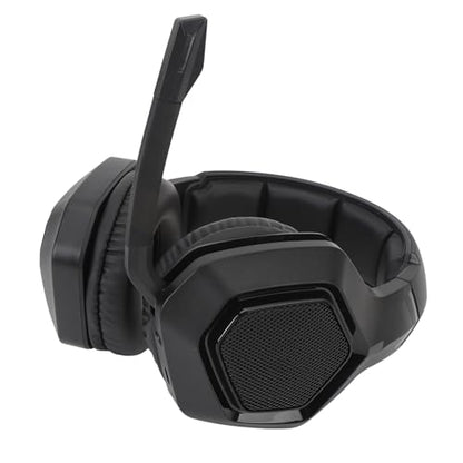 Gaming Headset, Gaming Headphone Memory with Foam Ear Cushions, Active Noise Cancelling Mic 3.5mm Wired Connection PC Gaming Headphone for (Black) - color: Black