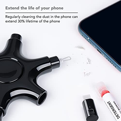 iPhone Cleaning Kit for Charging Port Cleaner,Lightning Charger Connector - color: Black