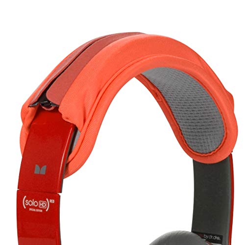 Universal Replacement Headband Cushion Pad Cover Protector Compatible with ATH M50X, QC 35i/35ii, QC25, Solo 2/Solo 3, Studio 2/3 Headphones (Orange) - color: Orange