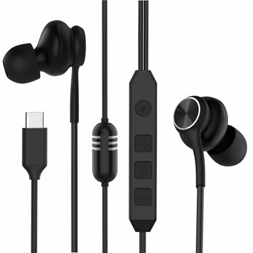 USB-C in-Ear Wired Headphones,Earbuds，3-Year Warranty, with high-Fidelity Sound Card, 5-Mode Audio, Low-Latency Gaming, KTV Vocal Enhancement, for iPhone 15/16/17, for Samsung S25/S24/S23/S22