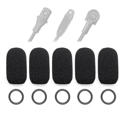 5-Pack Mic Cover Compatible with Bose A30 A20 A10, ProFlight Series 2, Aviation Headsets Microphone Mic Foam Muff Covers Windscreen Pop Filter