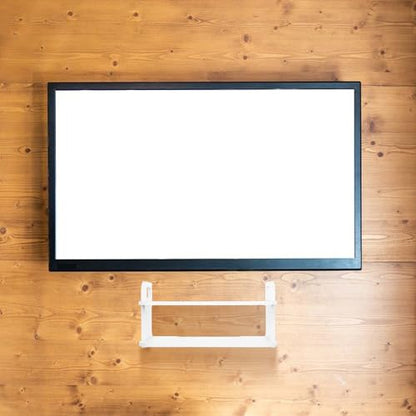 Wall Mounted Projector Bracket and Router Shelf, White Plastic