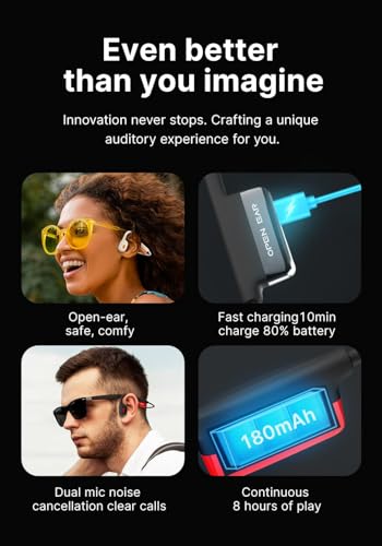 ePP-BC-18 Military grade Intelligent Bone Conduction Open Ear Smart Bluetooth Headphone Technology latest audio technology dual mics for advance noise cancelation (ENC) and clear conversation
