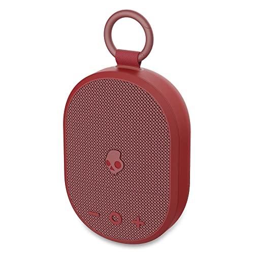 Skullcandy Kilo Wireless Bluetooth Speaker - IPX7 Waterproof Mini Bluetooth Speaker with 24 Hour Battery, Downward Firing Passive Radiator, and True Wireless Pairing - Perfect for Outdoor (Red)