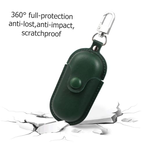 Alipis Waterproof Earphone Case for 3i Model, Scratch-Proof Portable Earbud Holder with Anti-Lost Design, Dark Green Protective Cover for Travel and Camping