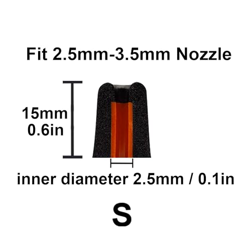 Foam Ear Tips for Walkers, ISOtunes, Westone, Shure, Plugfones | Replacement Memory Foam Tips, Ultimate Comfort, 3 Pairs (Black, S) - size: S
