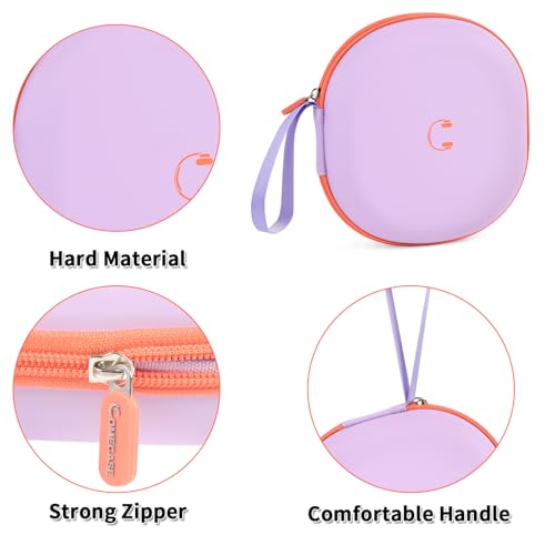 Comecase Headphone Case for JBL Tune 770NC，for JBL Live, 770NC, 660NC, 650B | Adjustable Divider, Cable Space and Carry Handle for Commuting, Gym and Travel, Students and Music Lovers, Case Only - Purple - color: Purple