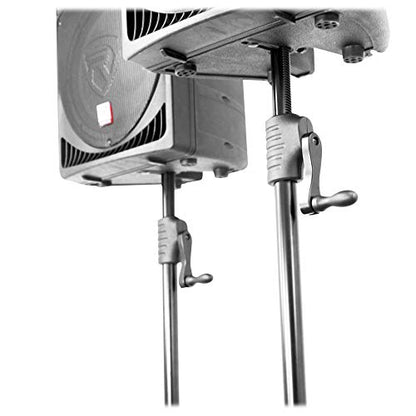 Rockville RVCS2 Heavy-Duty Tripod Crank-Up DJ PA Speaker Stand with Bag | 48-78" Adjustable Height, 100 lb Capacity, 39" Tripod Base, Steel and Aluminum Construction, 1.38" Pole, 9.5 lb Weight