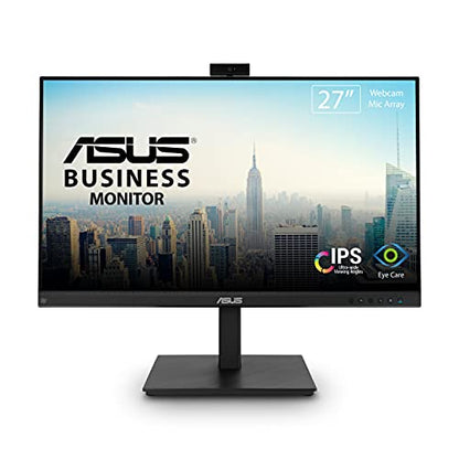 ASUS BE279QSK 27 Inch 1080P FHD Computer Monitor, Webcam, HDMI, DisplayPort - size: 27 Inch, style: Webcam Height Adjustable