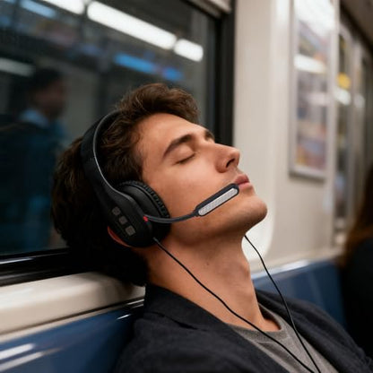 Trucker Bluetooth Headset, AI Noise Canceling Microphone 36 Hours Talk Time 60 Hours Playback Bluetooth 5.3 Multipoint Connection, with 270 Rotatable Mic and One Key Mute, for