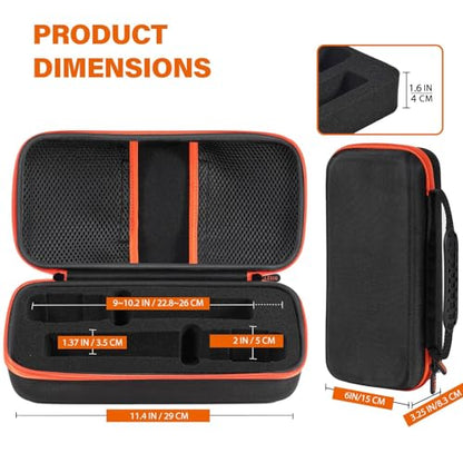 Wireless Microphone Case Compatible with JBL Wireless Two Microphone System | Dual Wireless Mic Case for Party Box, Singing Karaoke Travel Bag for JBL Mic, Receiver, Adapter, AA Batteries (BOX ONLY) - color: Black