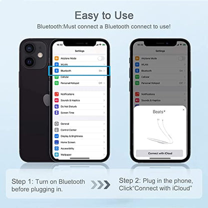 iPhone Wired Earbuds with Microphone and Volume Control, in-Ear Headphones | Plug-and-play wired earphones for iPhone with a built-in mic and volume control for calls and music, plus a comfy in-ear fit