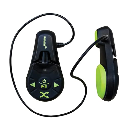 FINIS Duo Underwater MP3 Player - Bone Conduction Swim Headphones - Waterproof Audio - 4GB - MP3/WMA Compatible - 7 Hr