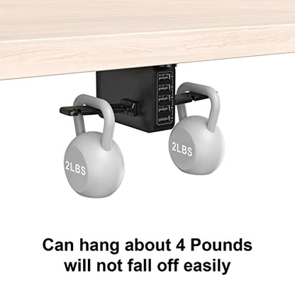 PC Gaming Headphone Headset Holder Hanger Hook, Dual Headphone Stand Under Desk with 5 Ports USB Charging Station, Suitable for Gamer Earphone Accessories as Boyfriend, Son, Husband Gifts