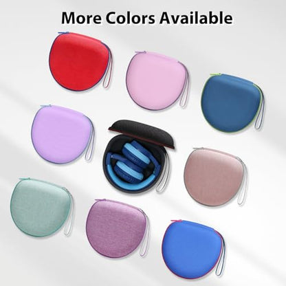 Kid Headphones Case for iClever/Acer/JoySpark Etc Headphone,Black,Case Only | for iClever BTH12 HS19 BTH20 BTH22 BTH26/Candy Bila/Acer/JBL/MIDOLA/JoySpark/JLab/ADOOPE/Spiderman/EarFun/ Etc Kids Headphone - color: Black