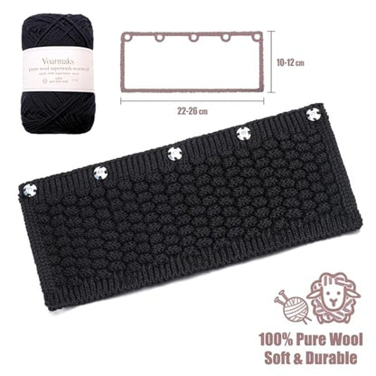 True Lambskin Ear Pads Pure Wool Headband Cushion Cover Kit Compatible with Audio Technica ATH M50X M50XBT M50RD M40X M30X M20X MSR7 SX1 Headphone (True Lambskin Kit)