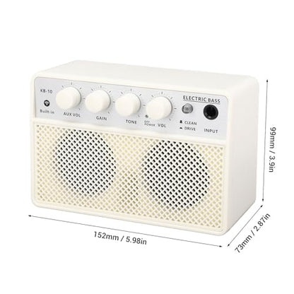 KOKKO KB-10 Bass Amplifier Portable Mini Bluetooth Audio 10W Mini Bass Amplifier Portable Rechargeable Bass Guitar Practice Amplifier