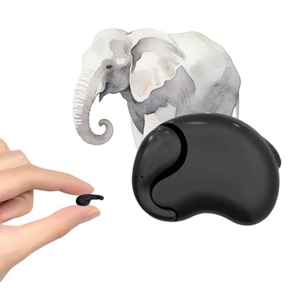 Xmenha Extra Small Mini Invisible Earbuds Wireless Bluetooth Small Invisible Ear Buds Smallest Headphones Tiny Micro Discreet Hidden Earbuds for Work Side Sleeper - color: Black