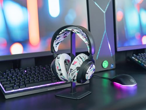 WC HeadbandZ Arctis Nova V2 - Upgraded Wide Silicone Headband Compatible with Arctis Nova Headsets by Wicked Cushions | Wider Weight-Distributing Design, Softer Flexible Silicone | 90's White - color: 90's White