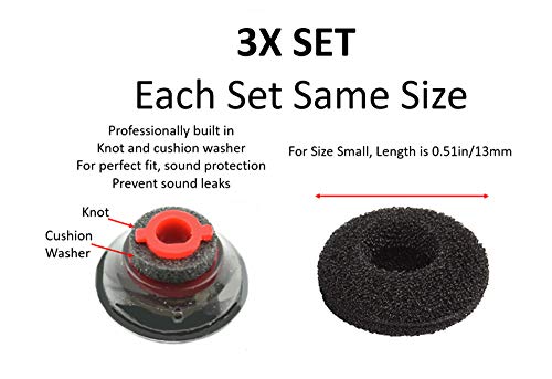 3X Comfort Eartips for Plantronics Voyager 5200 5220 Small - size: Small S